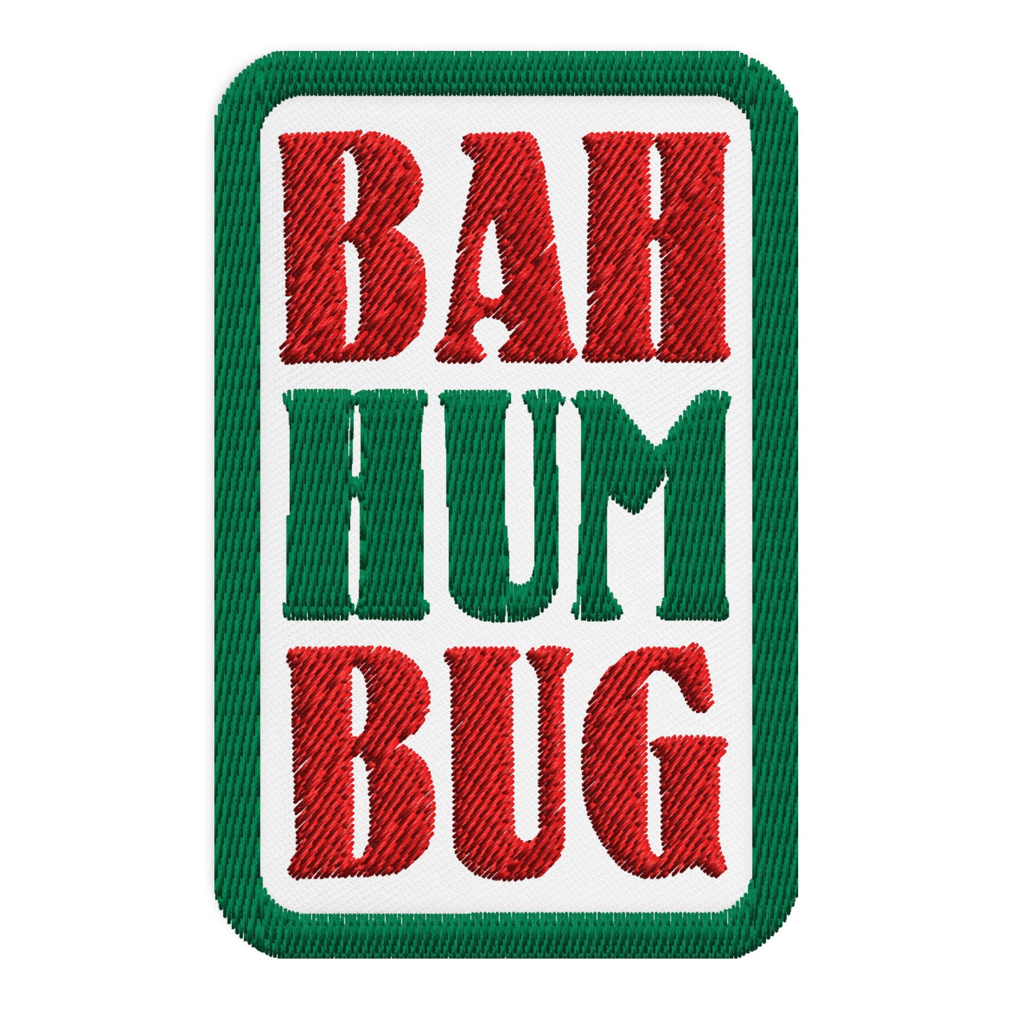 Bah Humbug! A Christmas Carol Ebenezer Scrooge Charles Dickens Embroidered patches