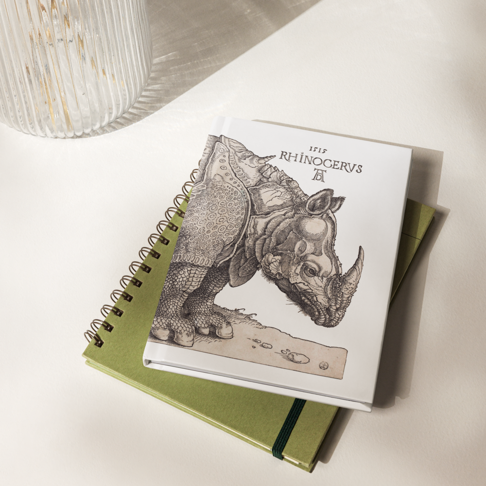 Animal Kingdom! The Rhinoceros by Albrecht Dürer Hardcover journal matte