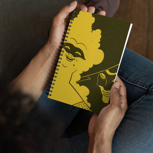 Aubrey Beardsley Yellow Book Volume 1 Cover Illustration Detail 1894 Spiral notebook