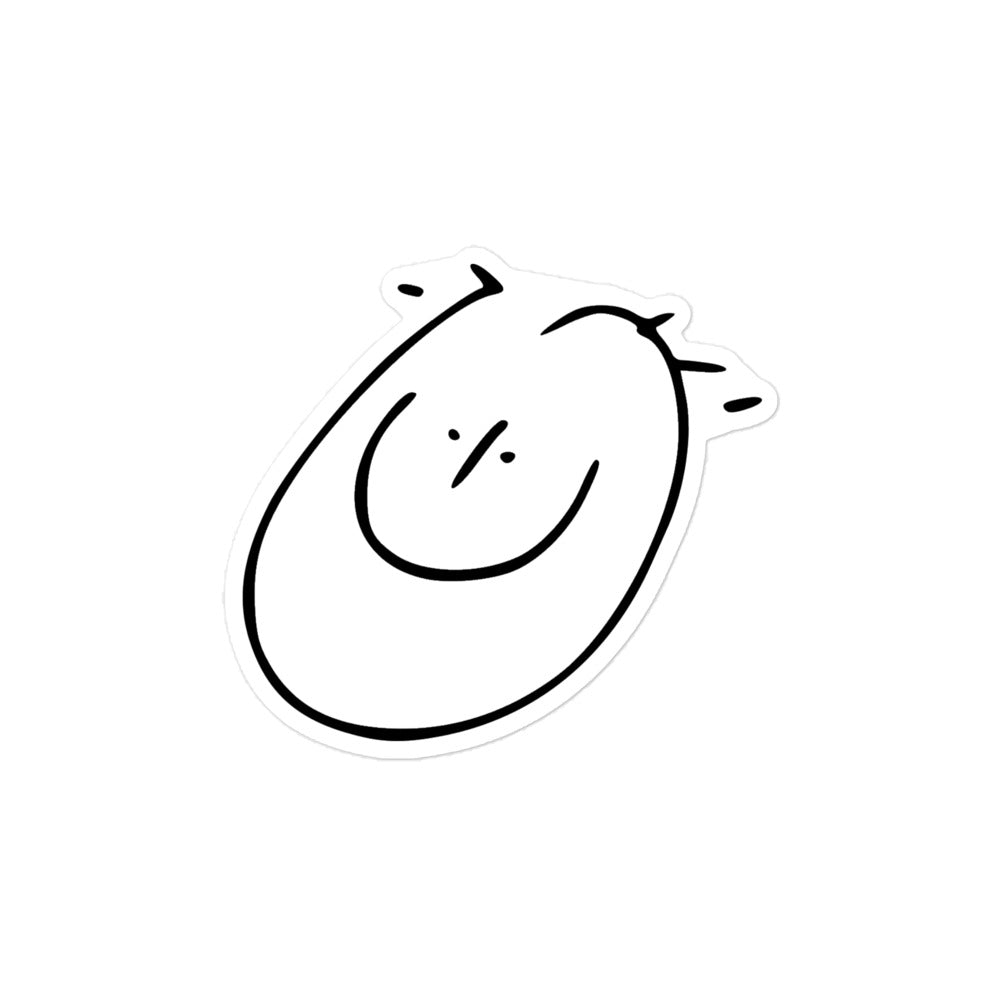 Silly Smiley Face Kiss-cut Sticker