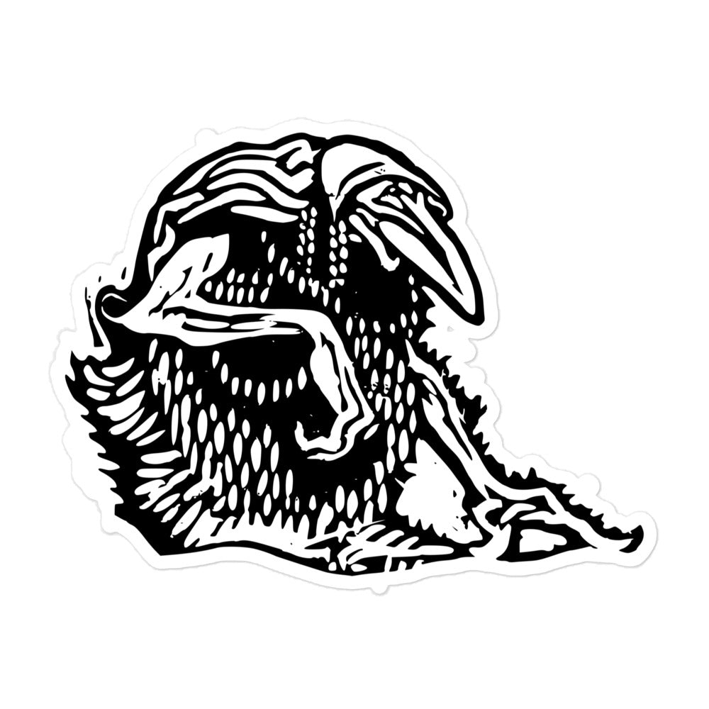 John Bauer Troll Woodcut Kiss-cut Sticker