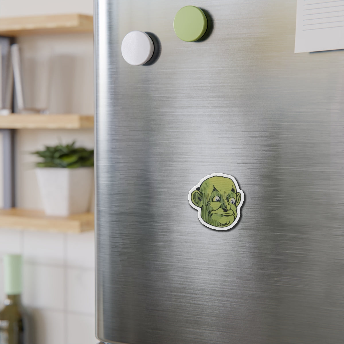 Great and Terrible Wizard of Oz Head by WW Denslow L Frank Baum Die-Cut Magnets