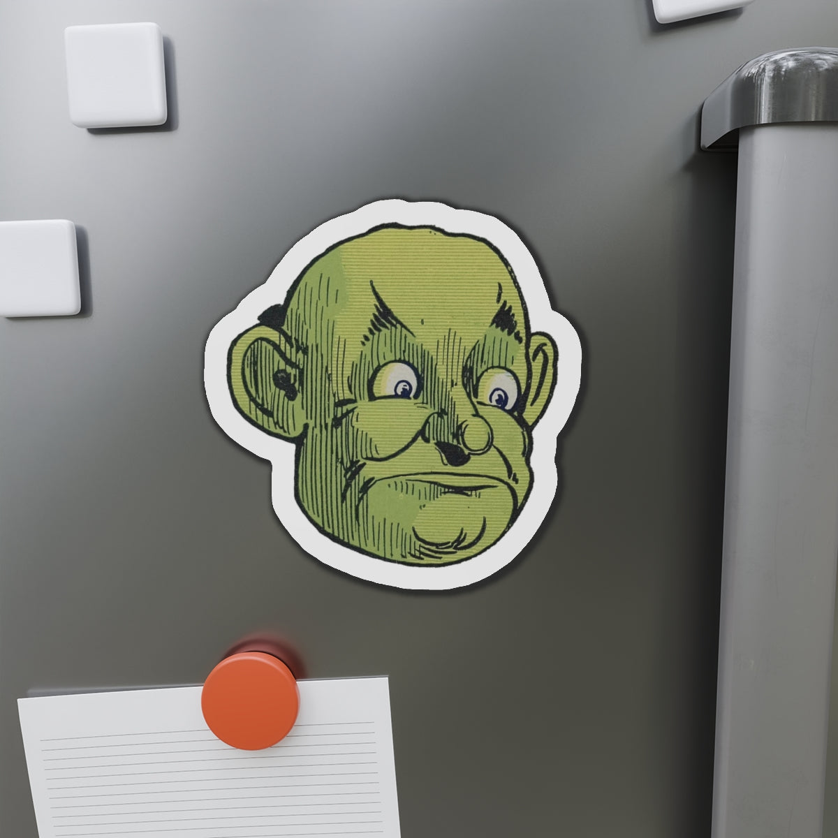 Great and Terrible Wizard of Oz Head by WW Denslow L Frank Baum Die-Cut Magnets