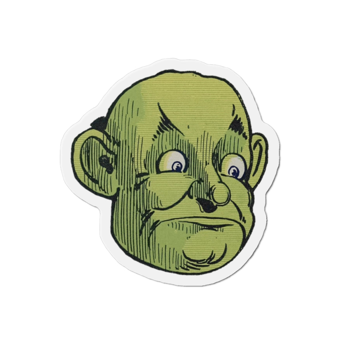 Great and Terrible Wizard of Oz Head by WW Denslow L Frank Baum Die-Cut Magnets