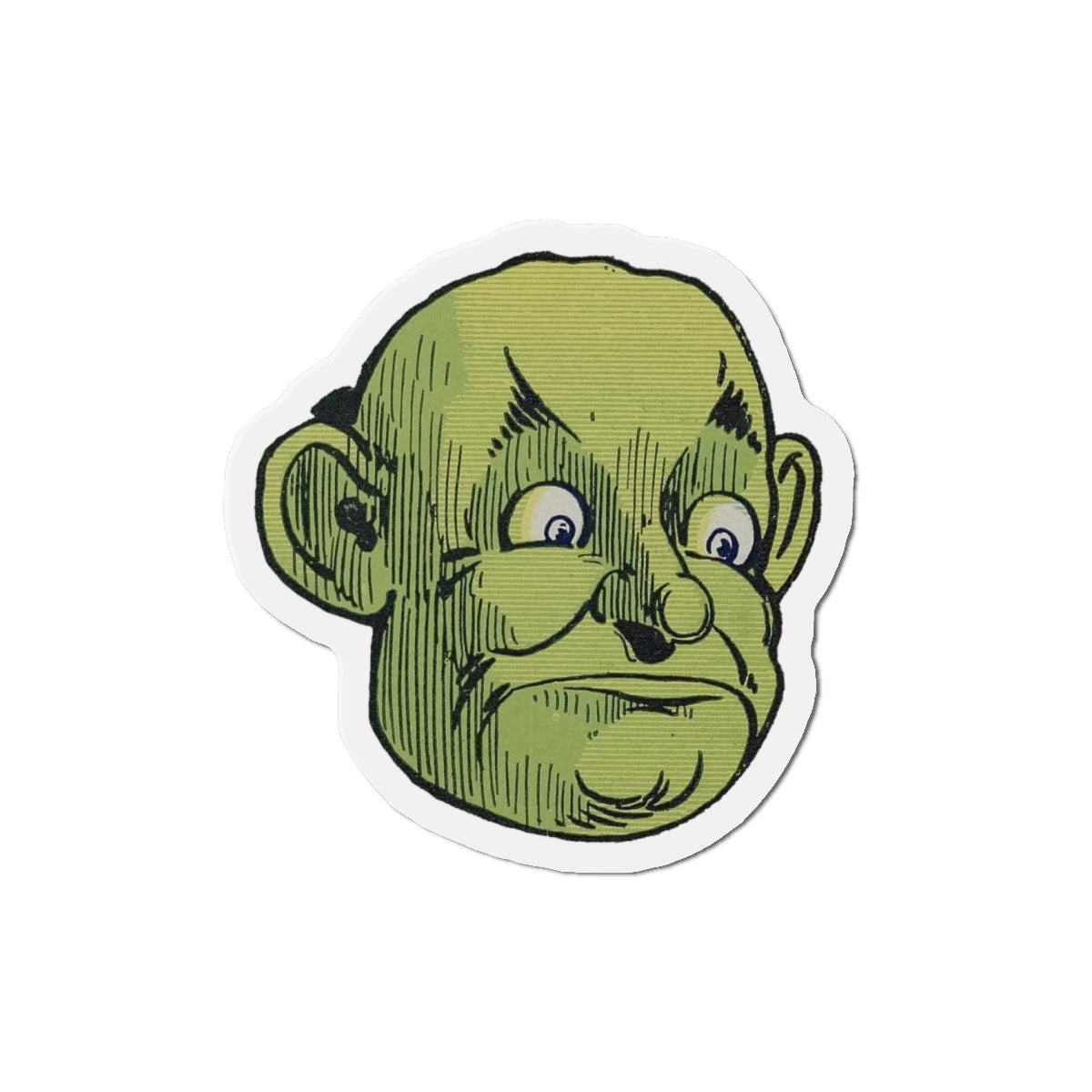 Great and Terrible Wizard of Oz Head by WW Denslow L Frank Baum Die-Cut Magnets