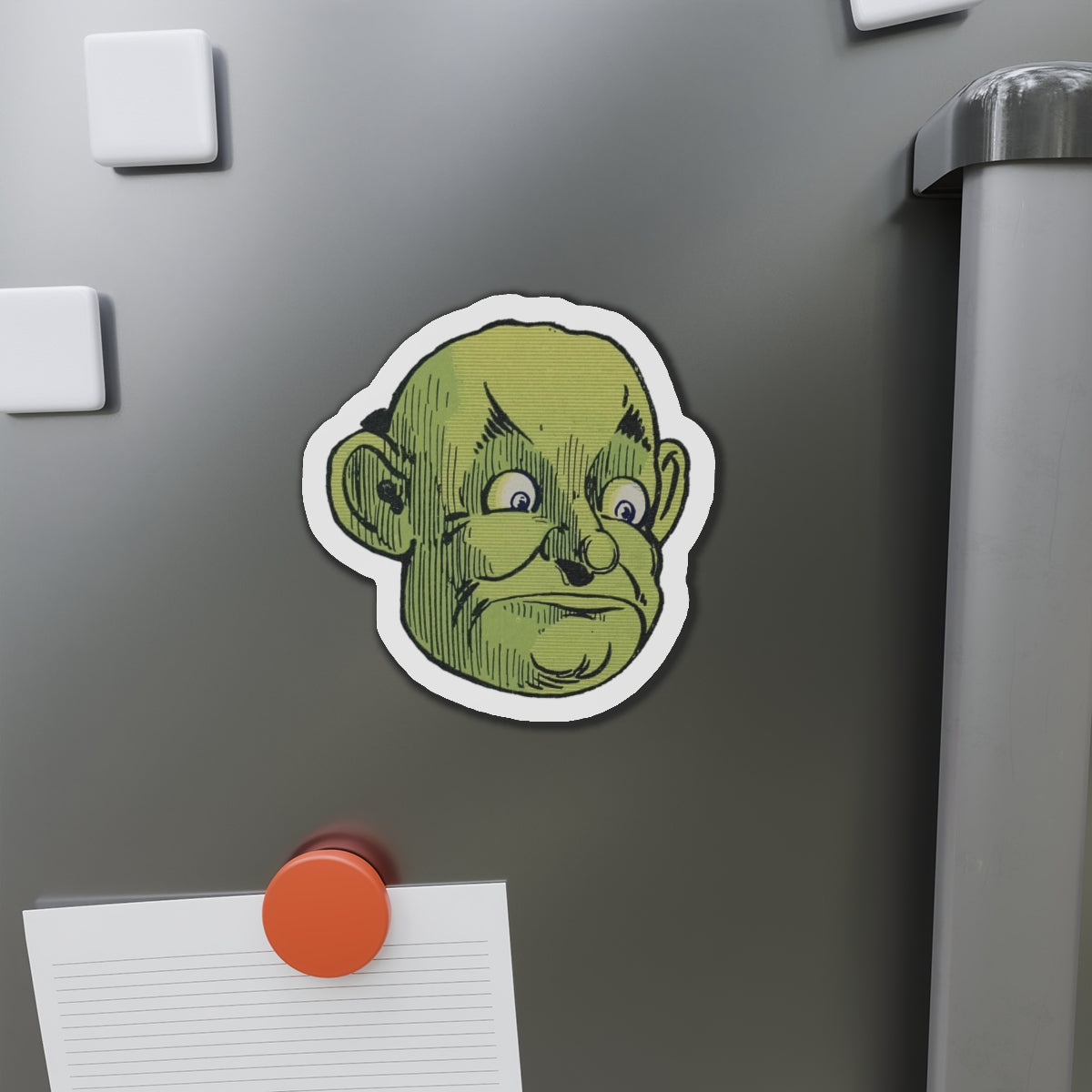 Great and Terrible Wizard of Oz Head by WW Denslow L Frank Baum Die-Cut Magnets