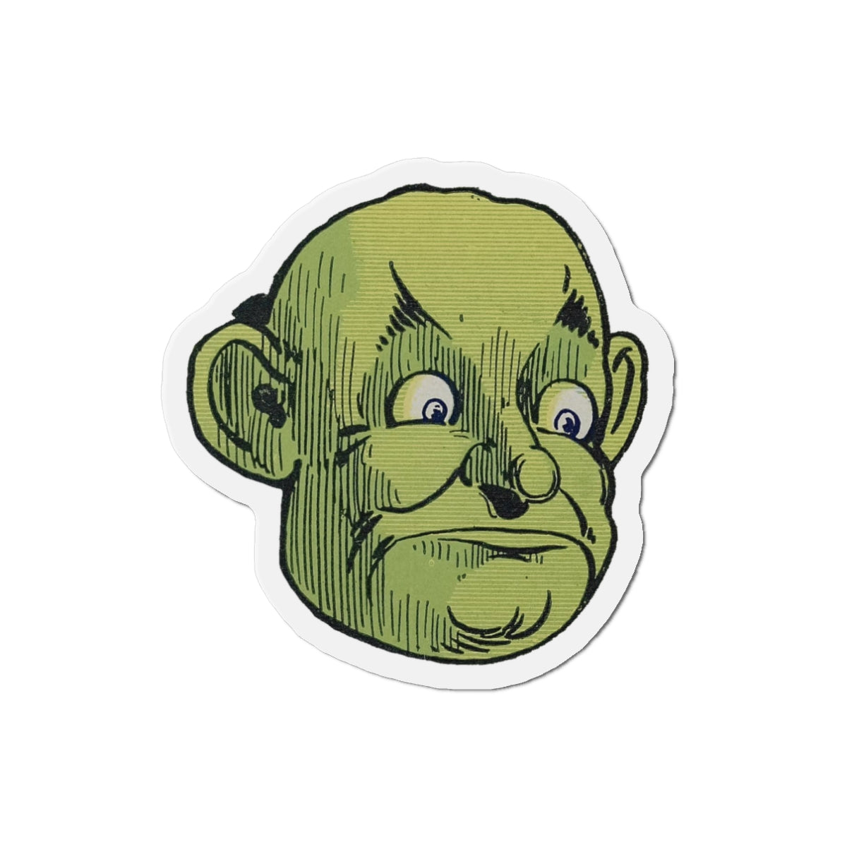Great and Terrible Wizard of Oz Head by WW Denslow L Frank Baum Die-Cut Magnets