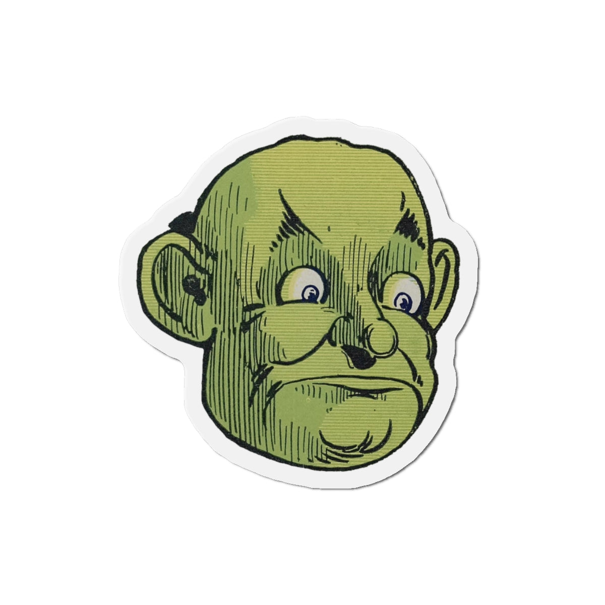 Great and Terrible Wizard of Oz Head by WW Denslow L Frank Baum Die-Cut Magnets