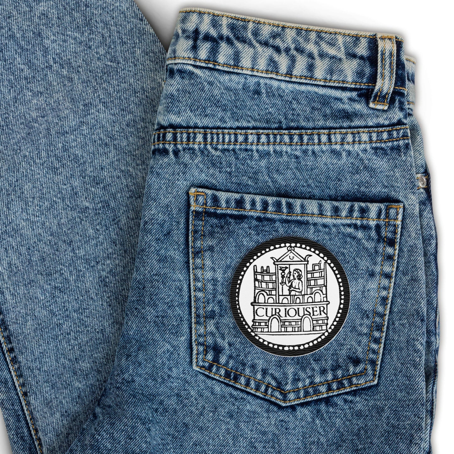 Curiouser House as Ancient Roman Coin Embroidered patches