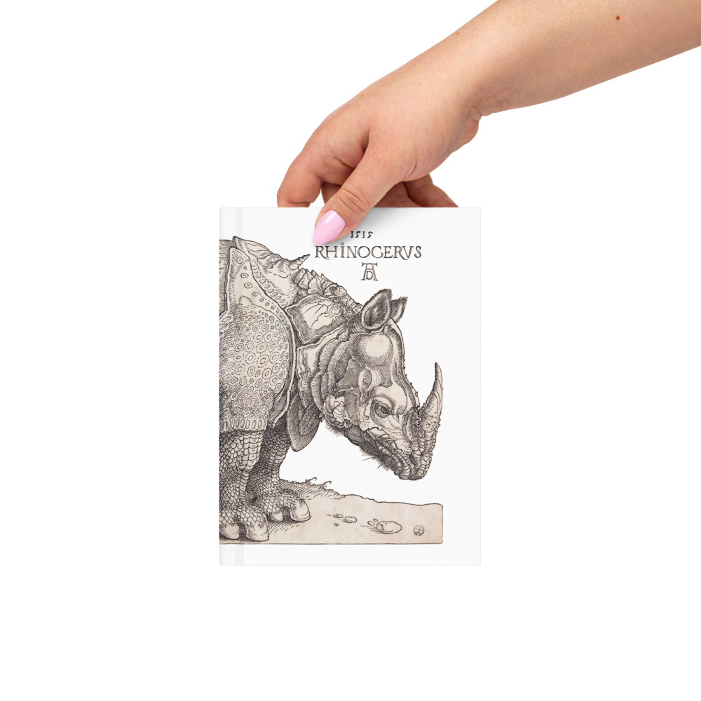 Animal Kingdom! The Rhinoceros by Albrecht Dürer Hardcover journal matte