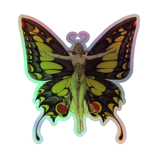 The Flapper by Frank Xavier Leyendecker (1922) Holographic stickers