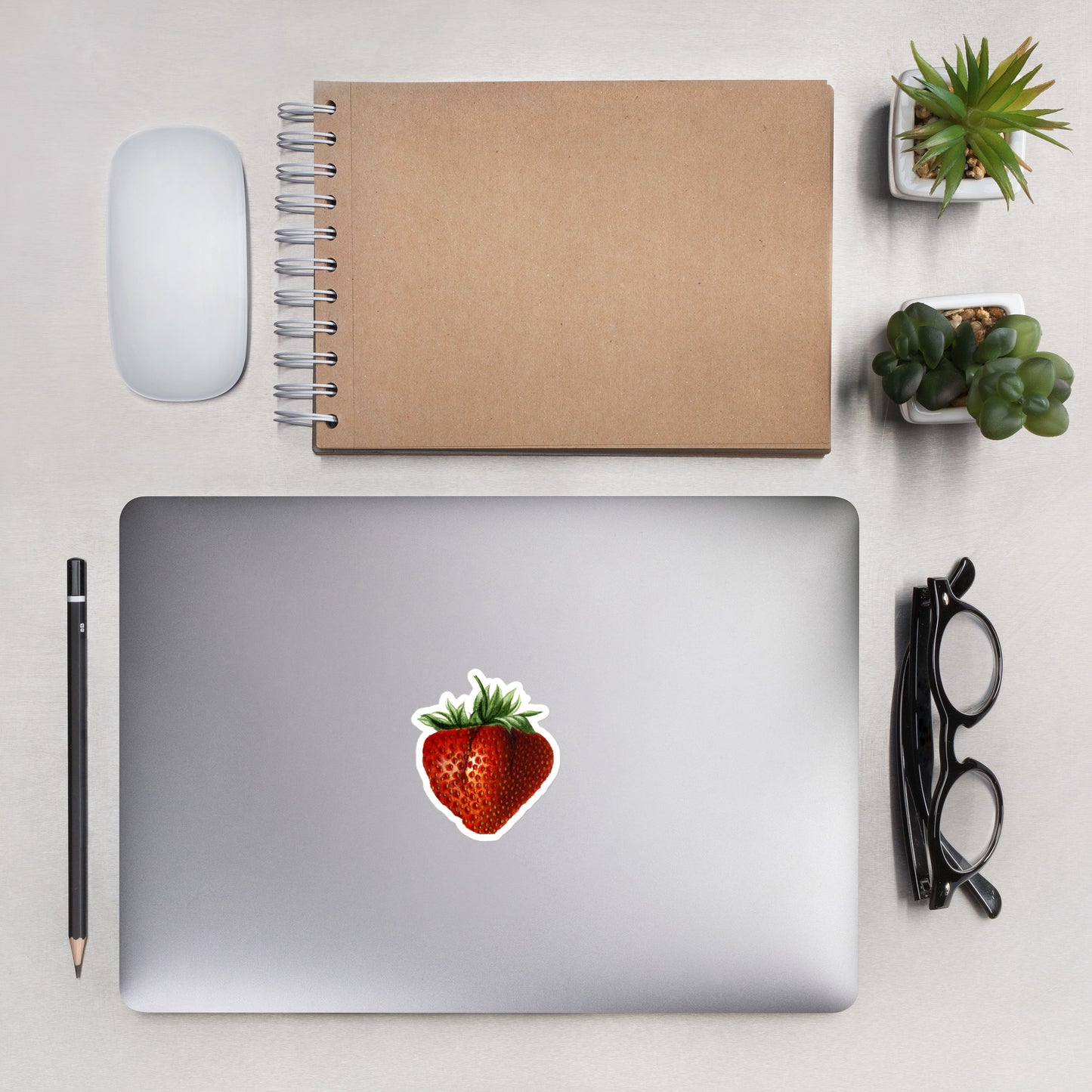 Strawberry Bubble-free stickers