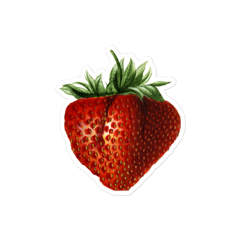 Strawberry Bubble-free stickers