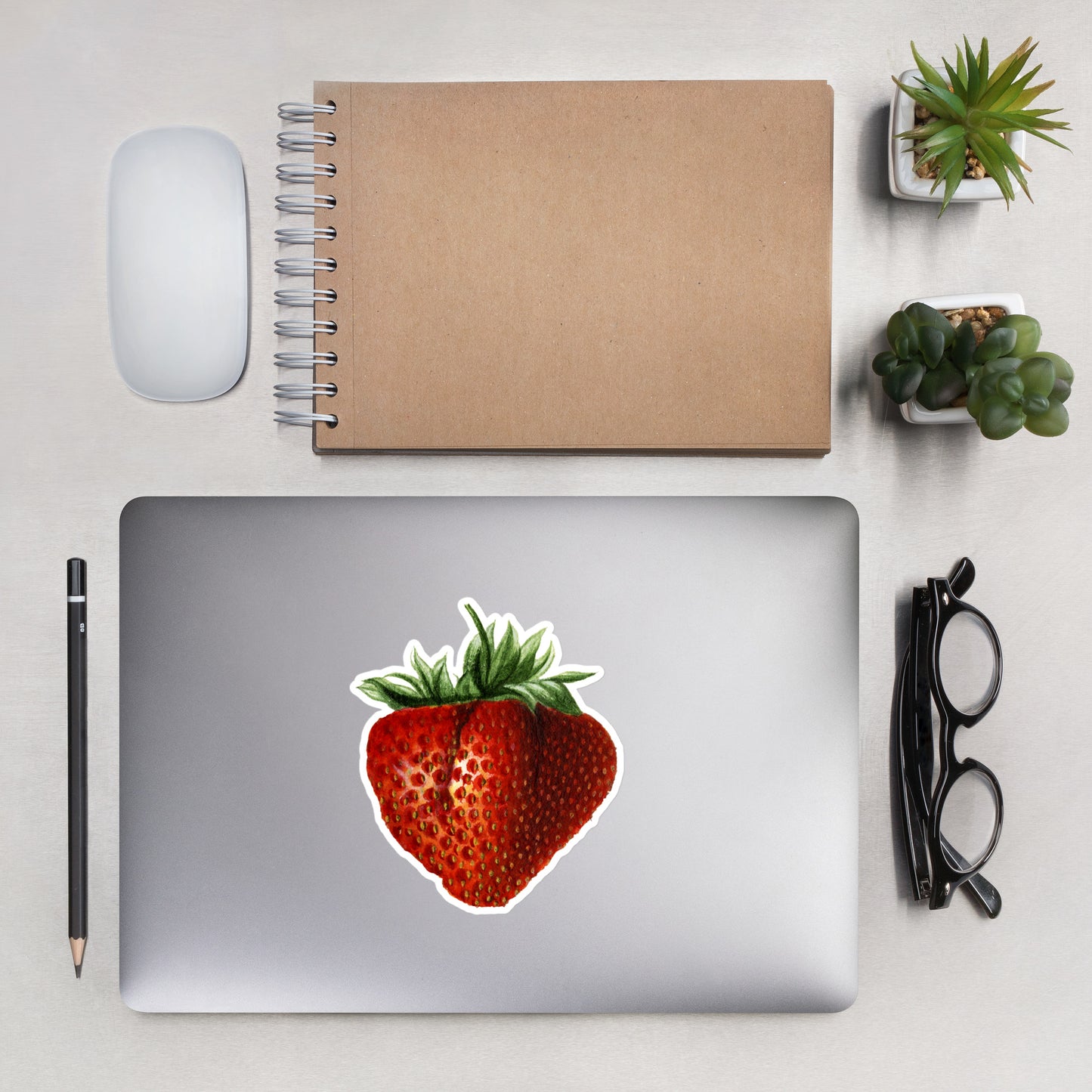 Strawberry Bubble-free stickers
