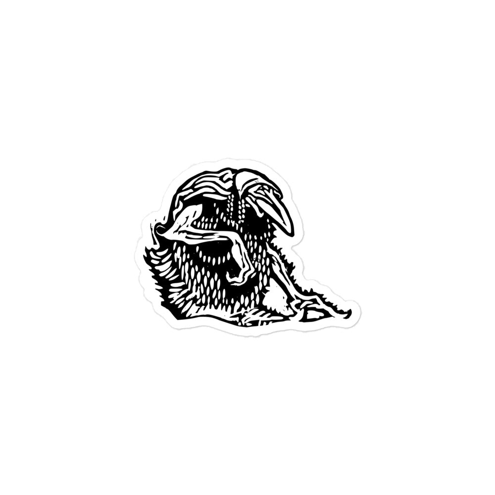 John Bauer Troll Woodcut Kiss-cut Sticker