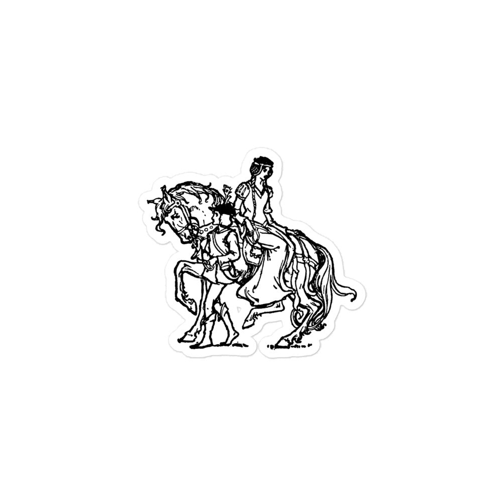 Age of Chivalry Lady and Page Kiss-cut Sticker