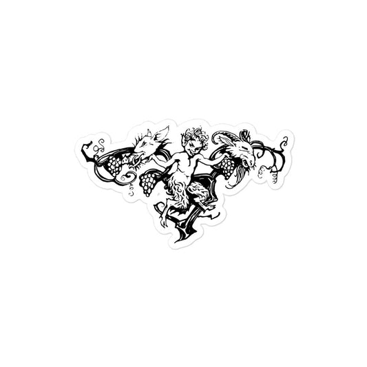 Arthur Rackham Pan Illustration for John Milton's Comus Kiss-cut Sticker