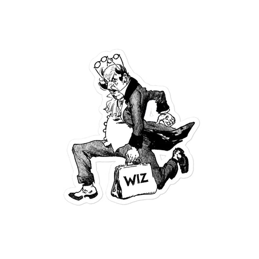 L Frank Baum's Wiz from Magic of Oz by John R. Neill Vintage Illustration Kiss-cut Sticker