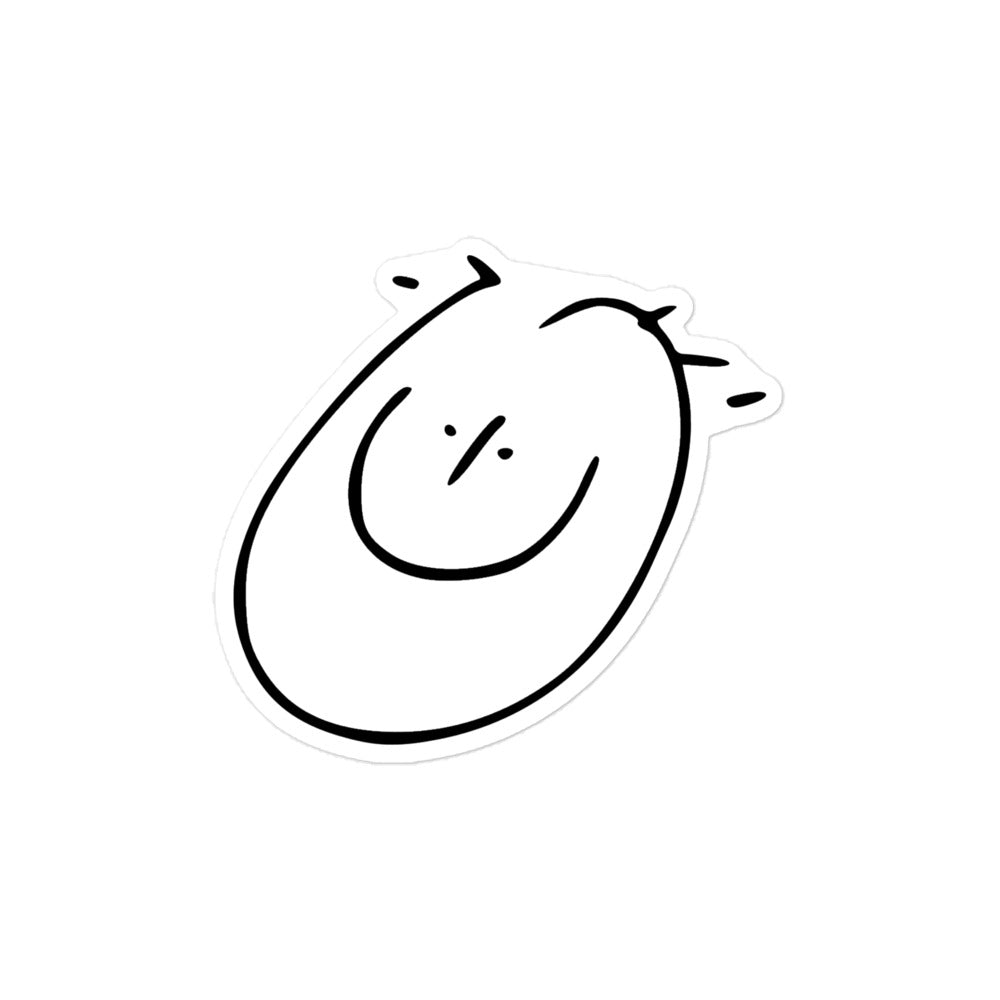 Silly Smiley Face Kiss-cut Sticker