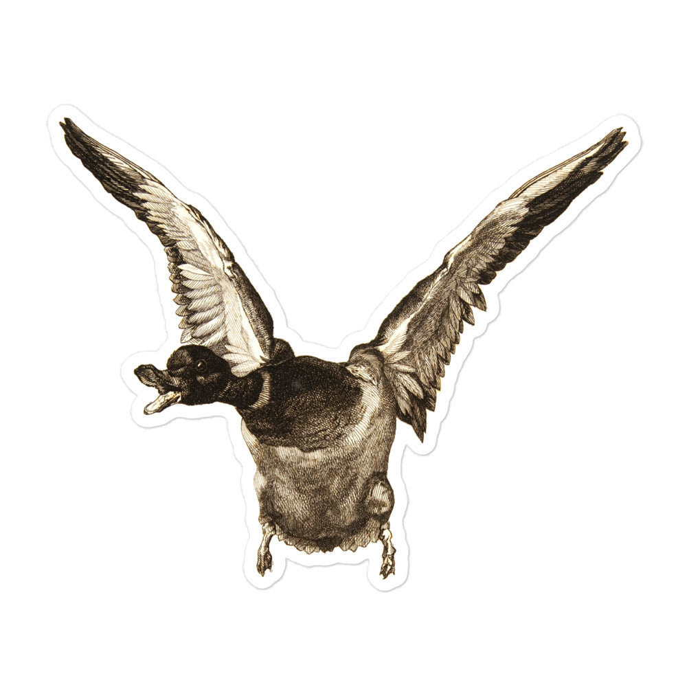 Le Canard (The Duck) by Félix Bracquemond 1856 Etching Kiss-cut Sticker